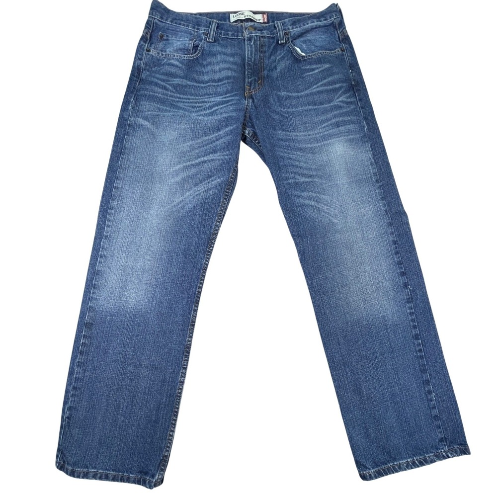 Levi's Jeans Mens 32x32 Blue 569 Loose Straight Leg Denim 100% Cotton Casual